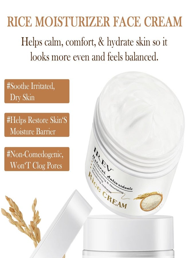 ايريف كريم الأرز المرطب من آيريف، مرطب للوجه للبشرة الجافة والمختلطة، كريم يومي للوجه، يعالج الجفاف، يقوي حاجز البشرة، خفيف الوزن، سريع الامتصاص، 50 غرام - Image 3